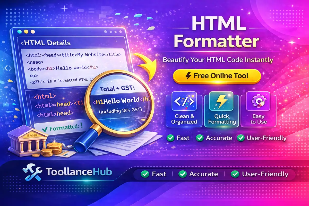 HTML Formatter – Clean, Beautify & Organize HTML Code Easily